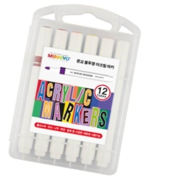  아크릴마카 수성 12색 철제 선물 벽면