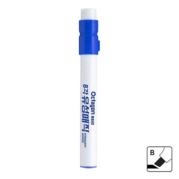  옥타곤 8각 유성매직 (사각닙) (12개입) 1다스 (파랑색)