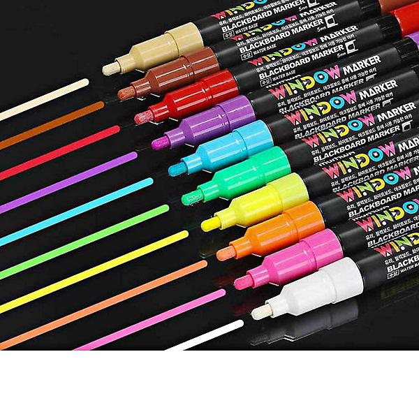  문화 윈도우마카 10색 세트 블랙 보드마카 마카