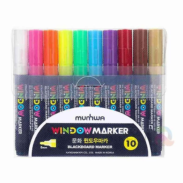  윈도우마카 10색 보드마카펜 유리마카 화이트보드마카