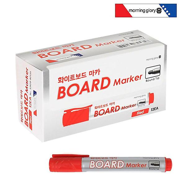  화이트보드 마카 적색 12개 보드마카