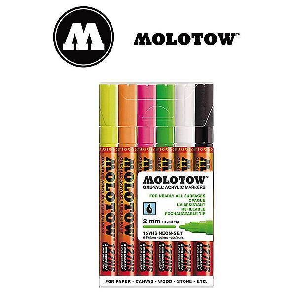  원포올 127HS 네온 6색 마카세트