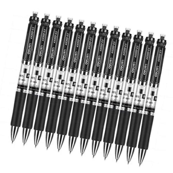  중성펜 0.5mm 블랙 12자루 부드러운 다이어리 학교
