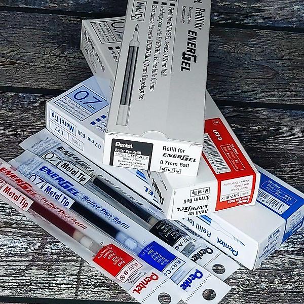  펜텔 에너겔 BL77 단색볼펜 0.7mm 리필심 12개입