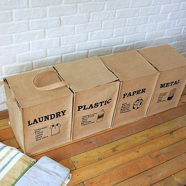 사각 쓰레기통 재활용 분리수거함 4종