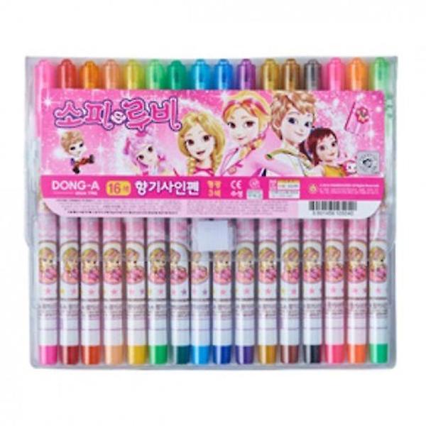  동아 소피루비 향기 사인펜 16색