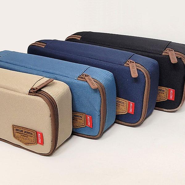  베이직 스탠다드 펜슬 케이스 필통 파우치 (색상랜덤)