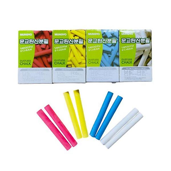  탄산 분필 칠판 초크 색깔분필 100자루 (흰색)