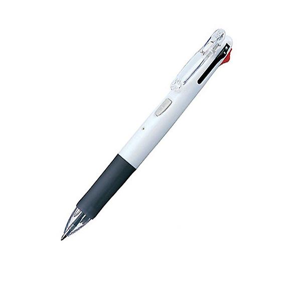  제브라 4색 볼펜 0.7mm 백색 1P 깔끔한 부드러운 볼팬