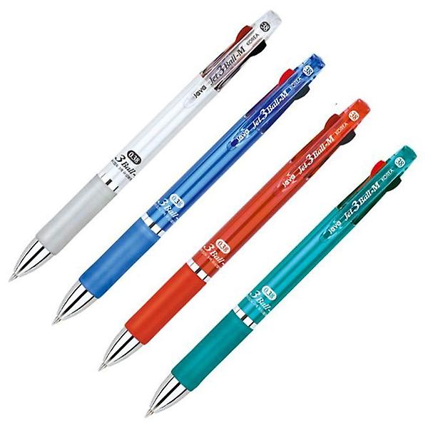  제트M 3색 유성 볼펜 0.38mm 12개 세트 1P 필기도구