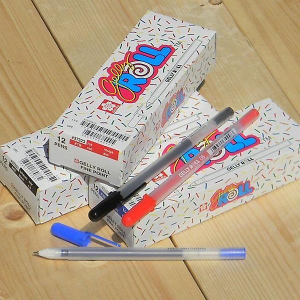  사쿠라 0.6mm 중성펜 겔리롤 Fine 1다스(12개입)