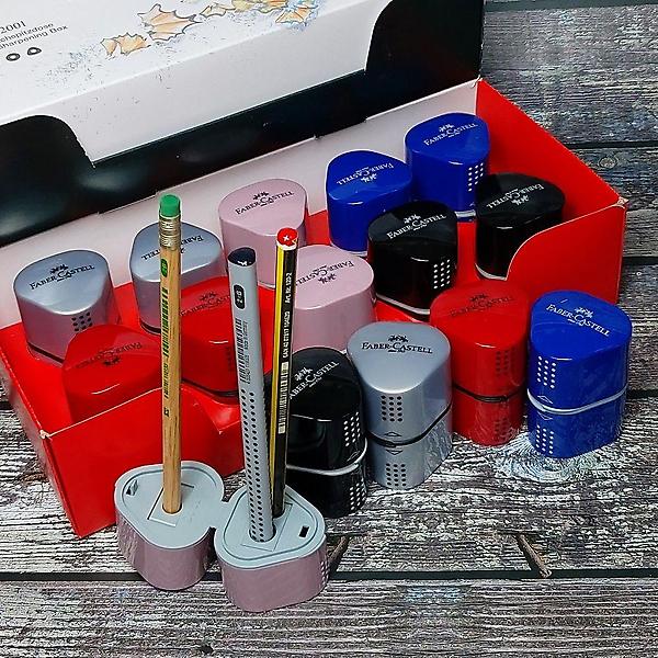  파버카스텔 칼날 3개장착 그립 트리오 연필깎이 10개