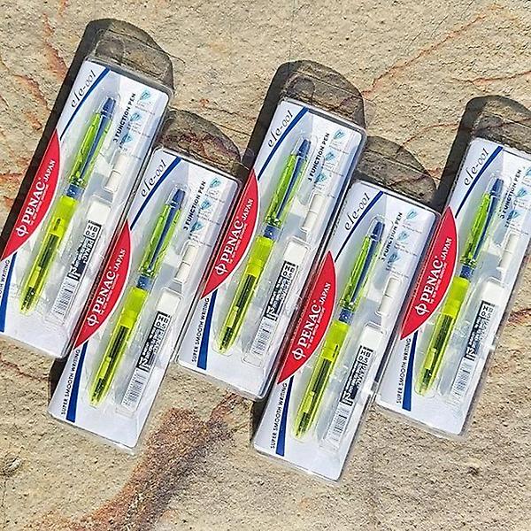  펜아크 일본산 2색볼펜+샤프(심+지우개) 멀티펜 5개