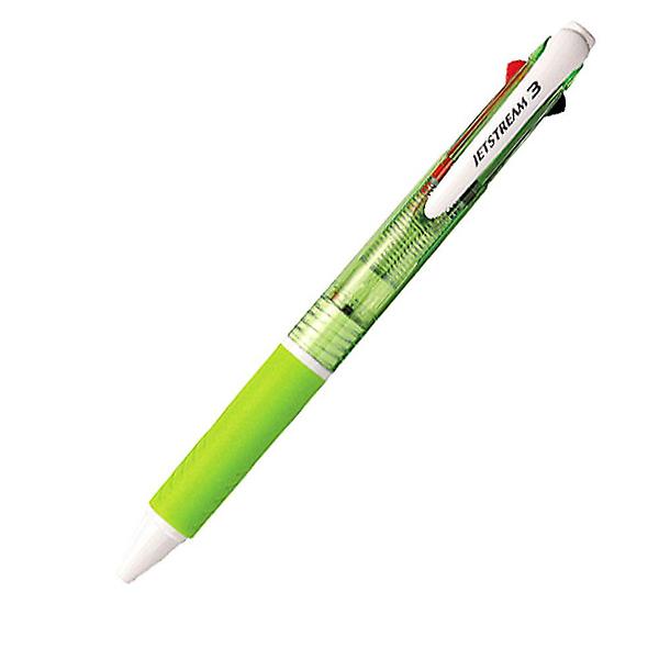  미쯔비시 3색볼펜 0.7mm 녹색 1P 깔끔한 부드러운 팬