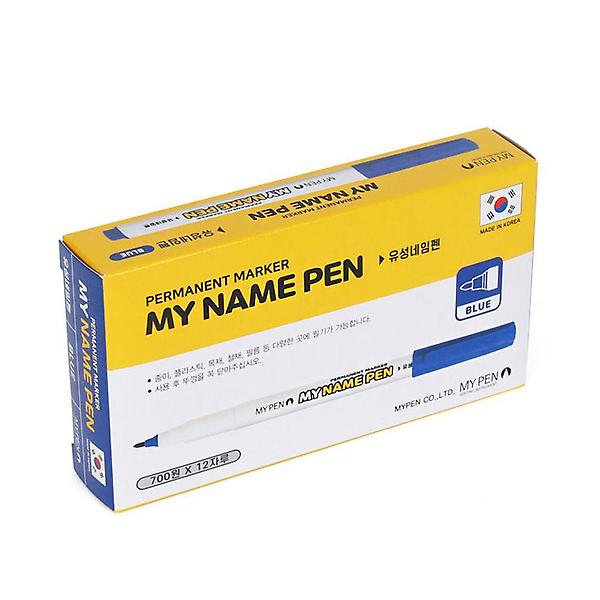  모닝글로리 마이펜 마이네임펜 청색 1다스 12자루