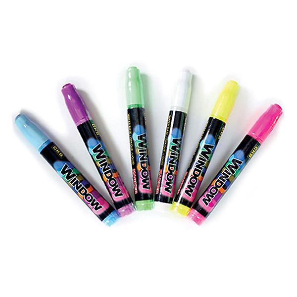  화이트보드펜 윈도우펜 6색 소 CH-308 색상임의배송