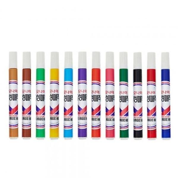  모나미12색고급유성매직/모나미유성매직