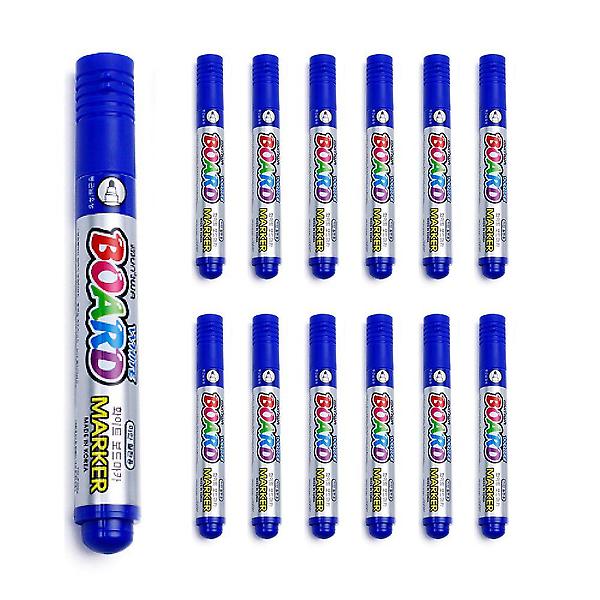  문화 화이트 보드마카 12개입 파랑마카