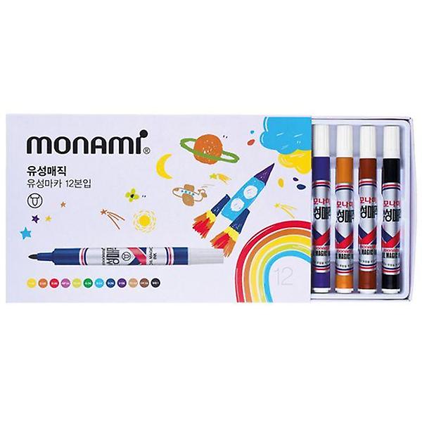  모나미 유성매직 12색