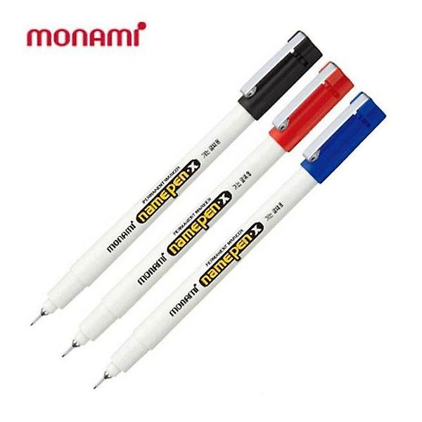  네임펜-가는글씨용 12P 가는네임펜 얇은네임펜 모나