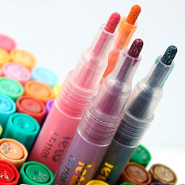  아크릴 마커펜 컬러 페인트펜 12색