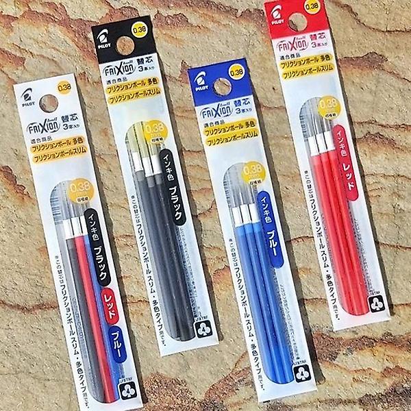  파이롯트 프릭션 0.38mm 슬림 단색볼펜 리필심 3개입