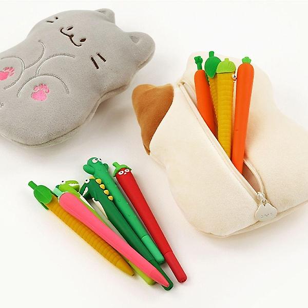  학생 캐릭터 벨보아 지퍼 필통 필기도구 파우치