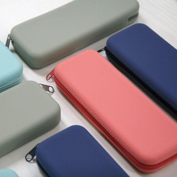  파스텔 실리콘 필통 4color 생활방수 실리콘 파우치