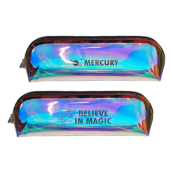  투명 홀로그램 필통 펜파우치 대량 묶음 1세트 12개입