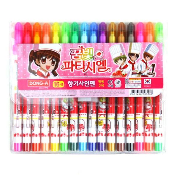  파티시엘 16색향기사인펜(12개입) Z45