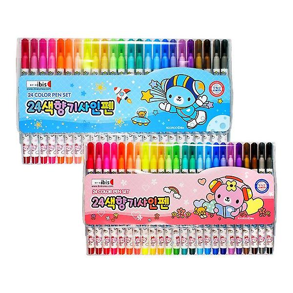  아이비스 7000 24색향기사인펜(CR)-10660 핑크 1개