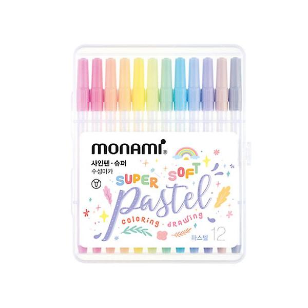 파스텔 세트 사인펜 슈퍼 12색
