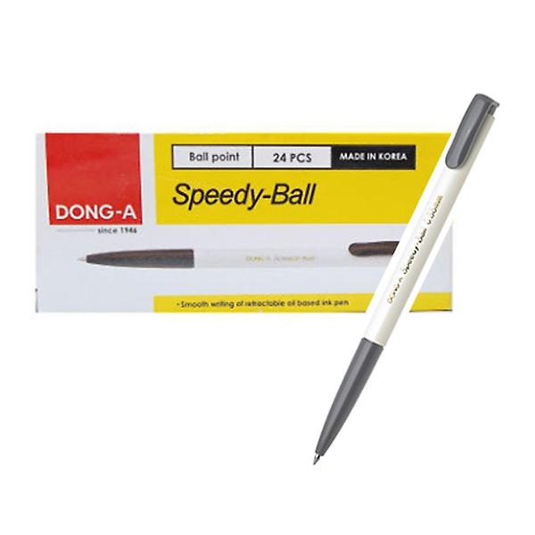  동아 스피디볼 볼펜 0.38mm 흑색 24자루
