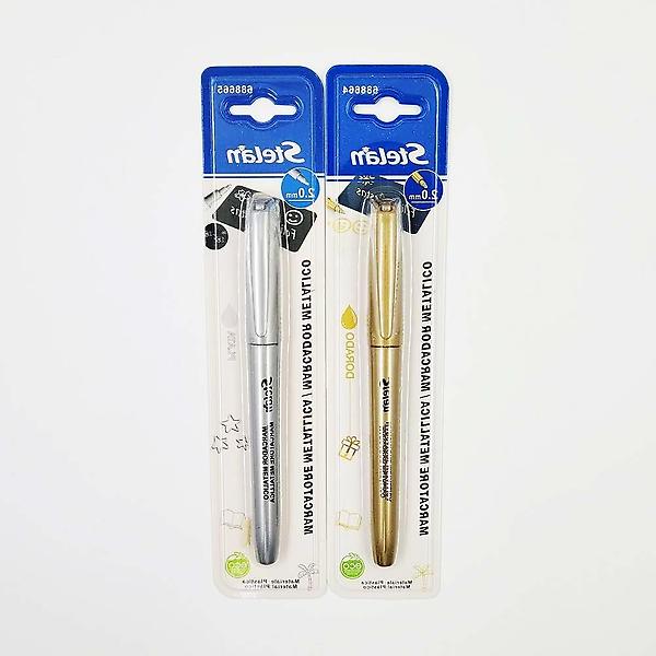  1+1 금색 스텔란 은색 마카펜 금색