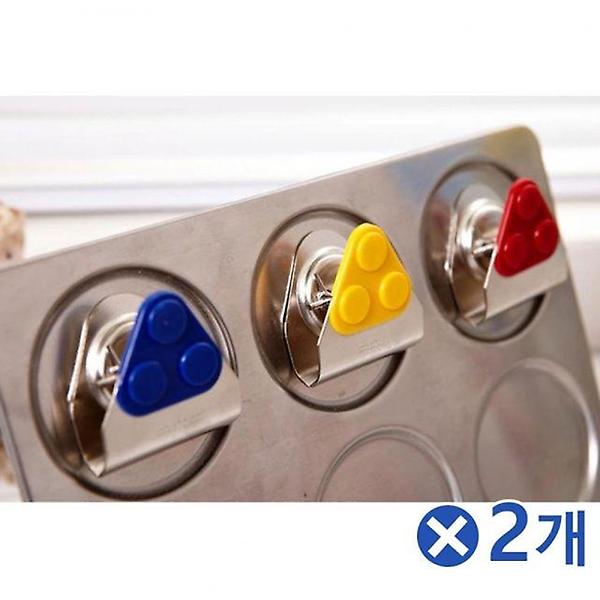  튼튼한 삼각 자석집게 3Px2개 강력자석 학습교구