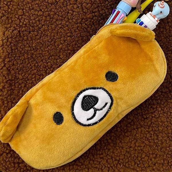  귀여운 초코베어 곰돌이 페이스 펜슬 파우치 필통