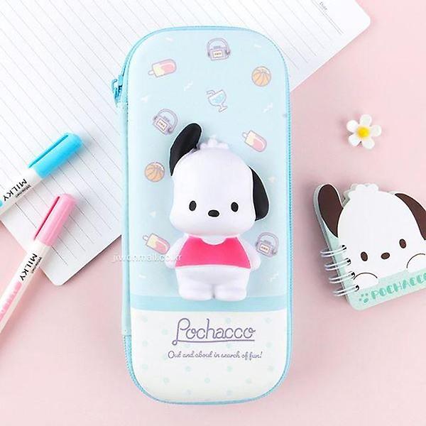  산리오 포차코 디저트 스퀴시 파우치-블루