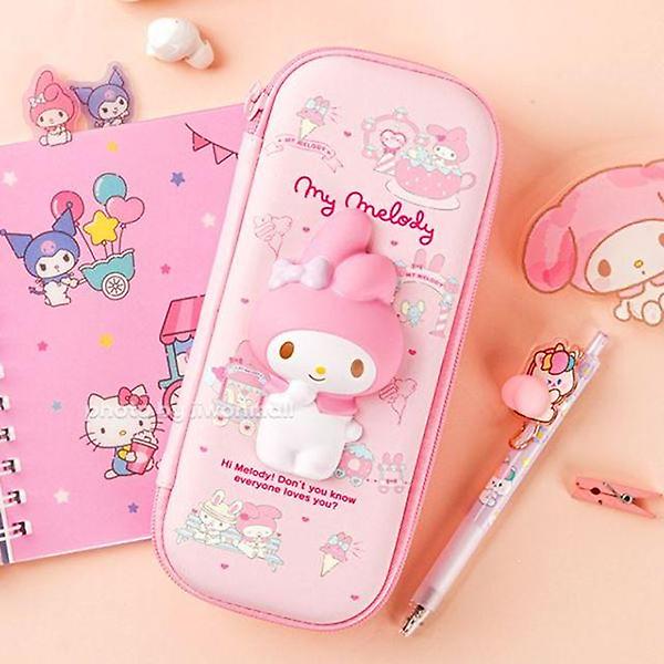  산리오 마이멜로디 스퀴시 파우치-연핑크