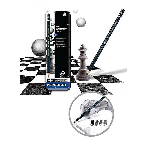  스테들러 아티스트 100B연필 6본세트