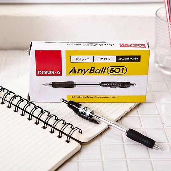  동아 501애니볼 0.7mm 검정12p