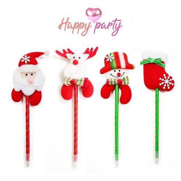  해피파티 크리스마스 단체선물 산타 인형 볼펜 (20개