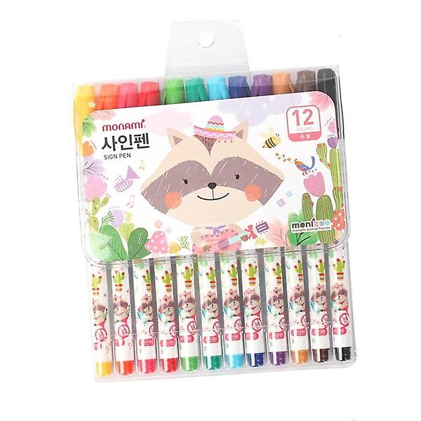  12색 싸인펜 싸인펜세트 미술용품 칼라사인펜