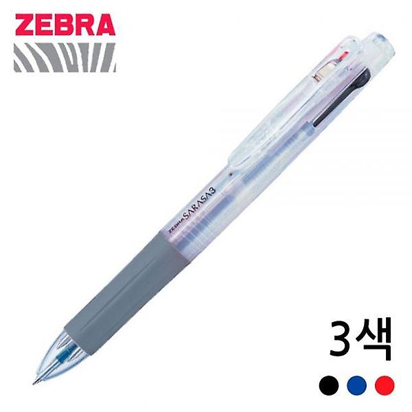  제브라 사라사 3색 중성펜 0.5mm (J3J2) (화이트)