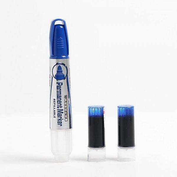  리필액포함 생잉크 유성매직 2mm-파랑 매직펜 유성펜