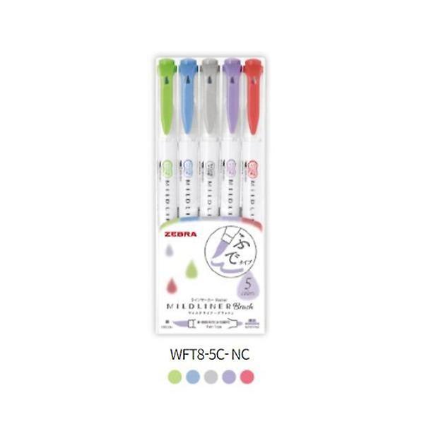  마일드라이너 브러쉬 NC 5색 세트 WFT8-5C-NC ZEBRA