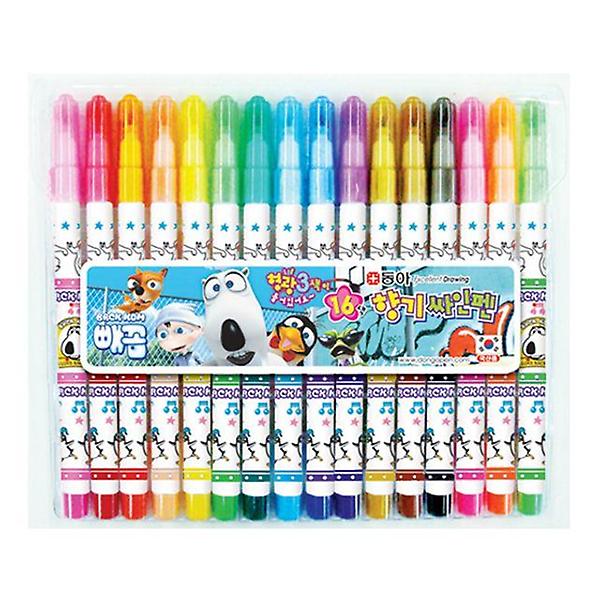  향기 싸인펜 16색 남아 디자인랜덤