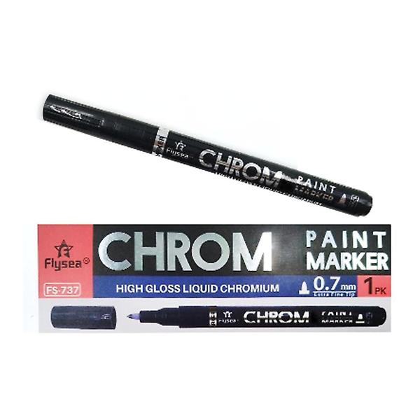  크롬 마카 10mm 01크롬마커 0.7mm 금속 교실 그릇