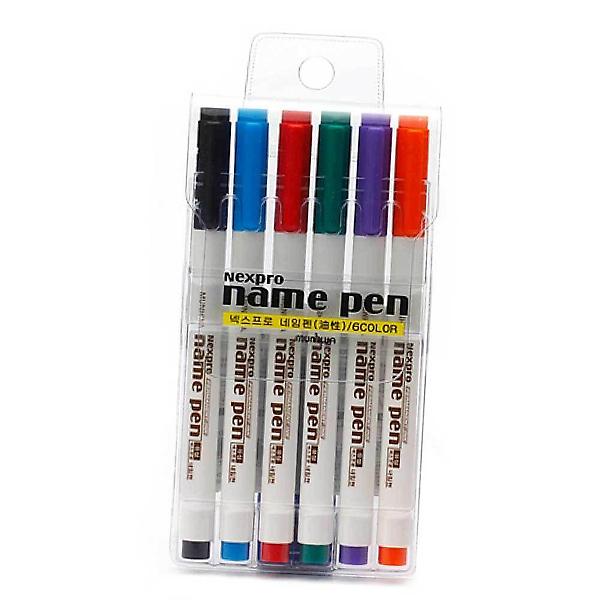  네임펜 세트 네임펜0.5 6색세트
