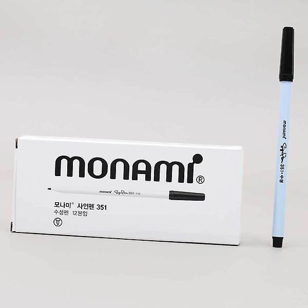  수성사인펜세트 클래식 12개입 흑 사인펜