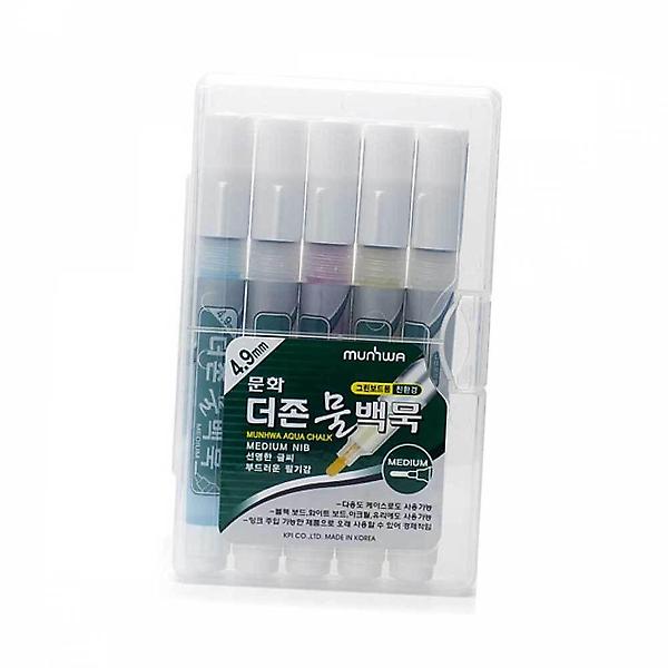  5p 물백묵 아크릴칠판 분필 펜 물백묵잉크 세트